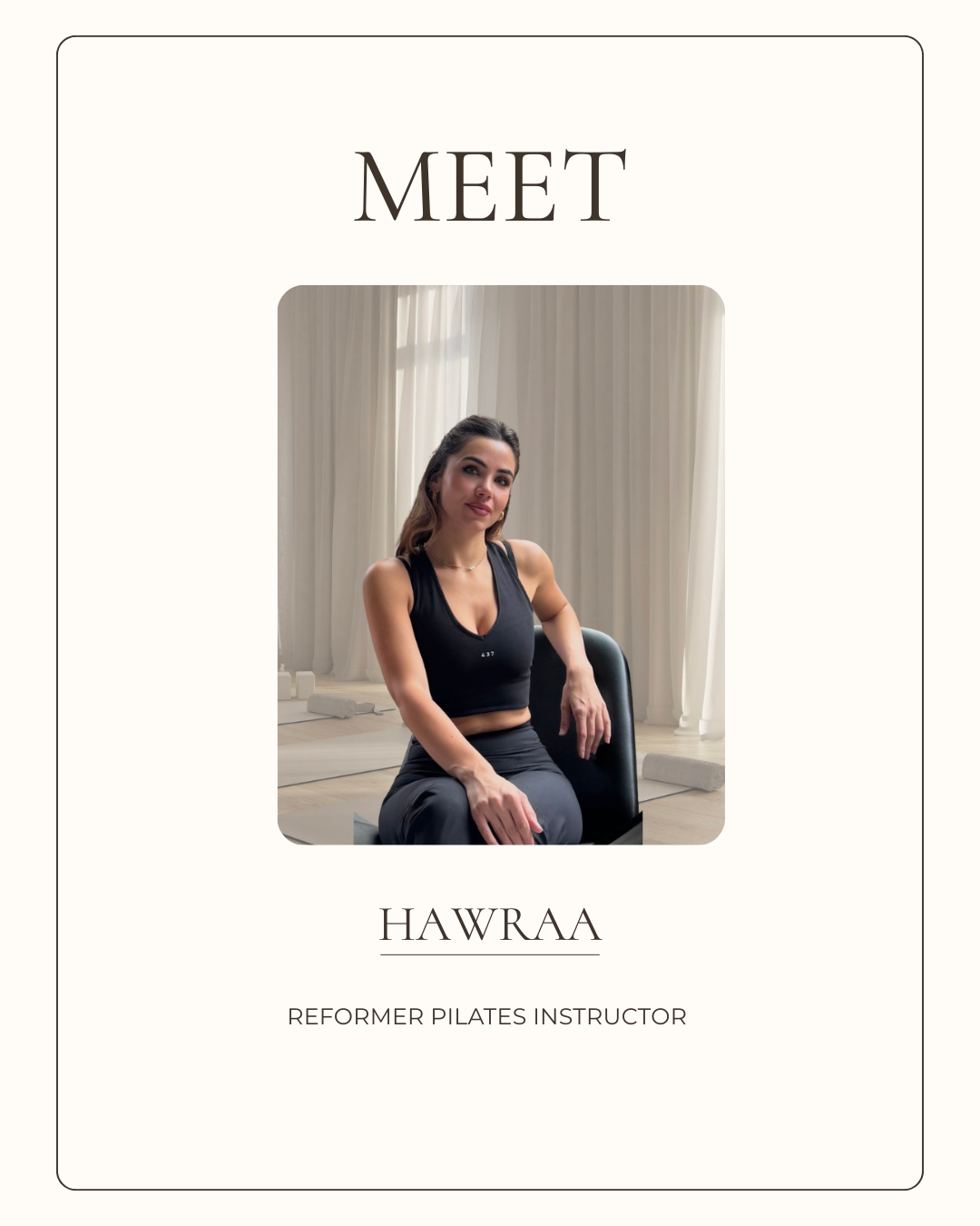 Instructrice BLVD Pilates Hawraa