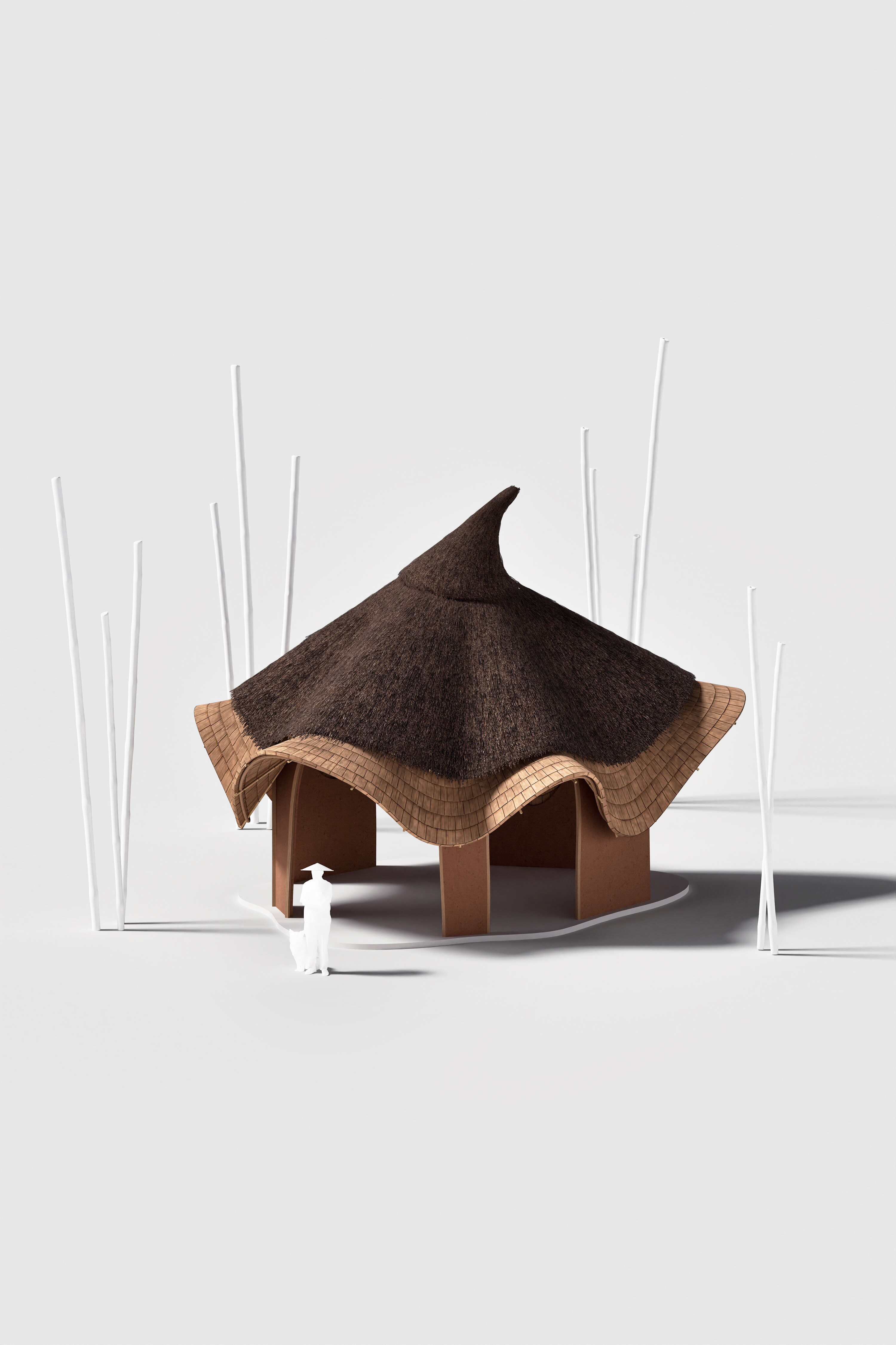 The Kul Kul Farm Pod — a bamboo structure built during the August 2026 course