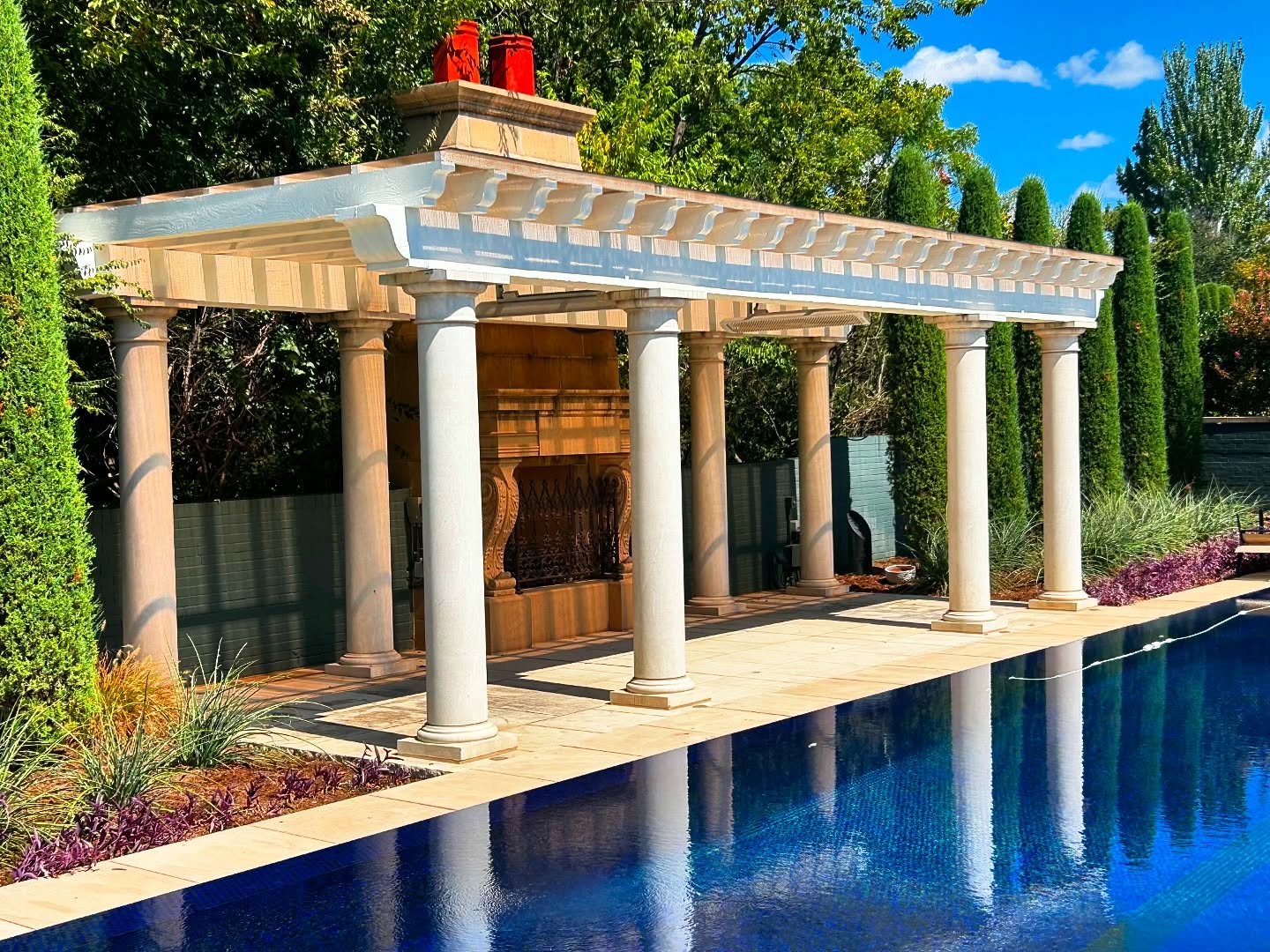 Custom outdoor build by Prestige Pergolas in Moore OK