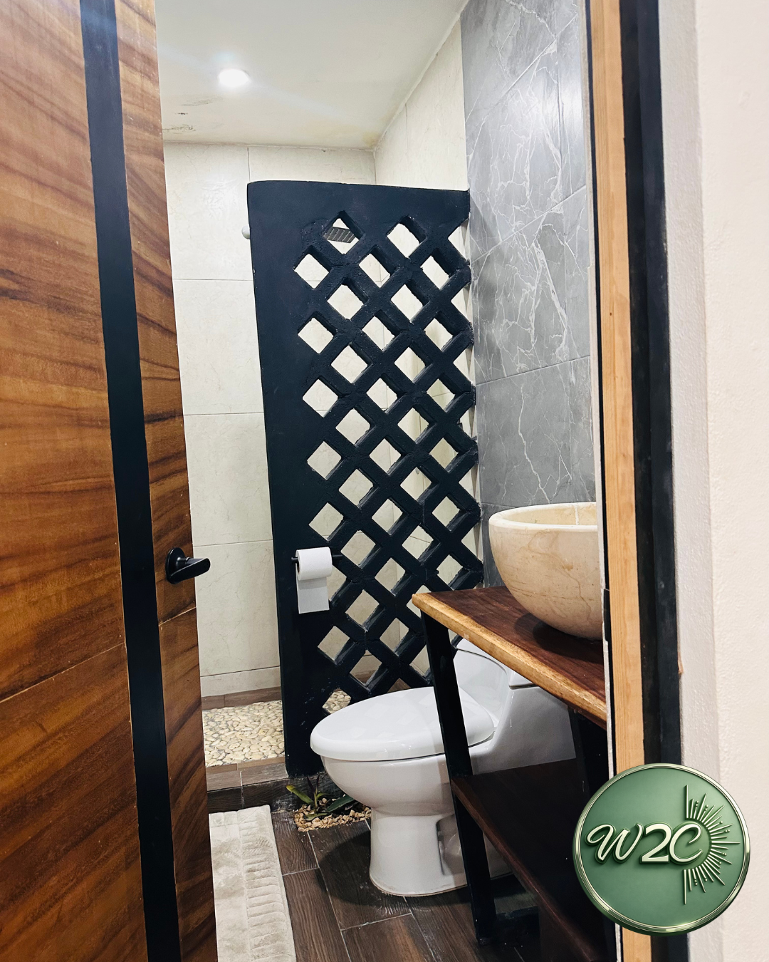Sofá cama y áreas comunes en Estudio Arena – Almendras Cancùn