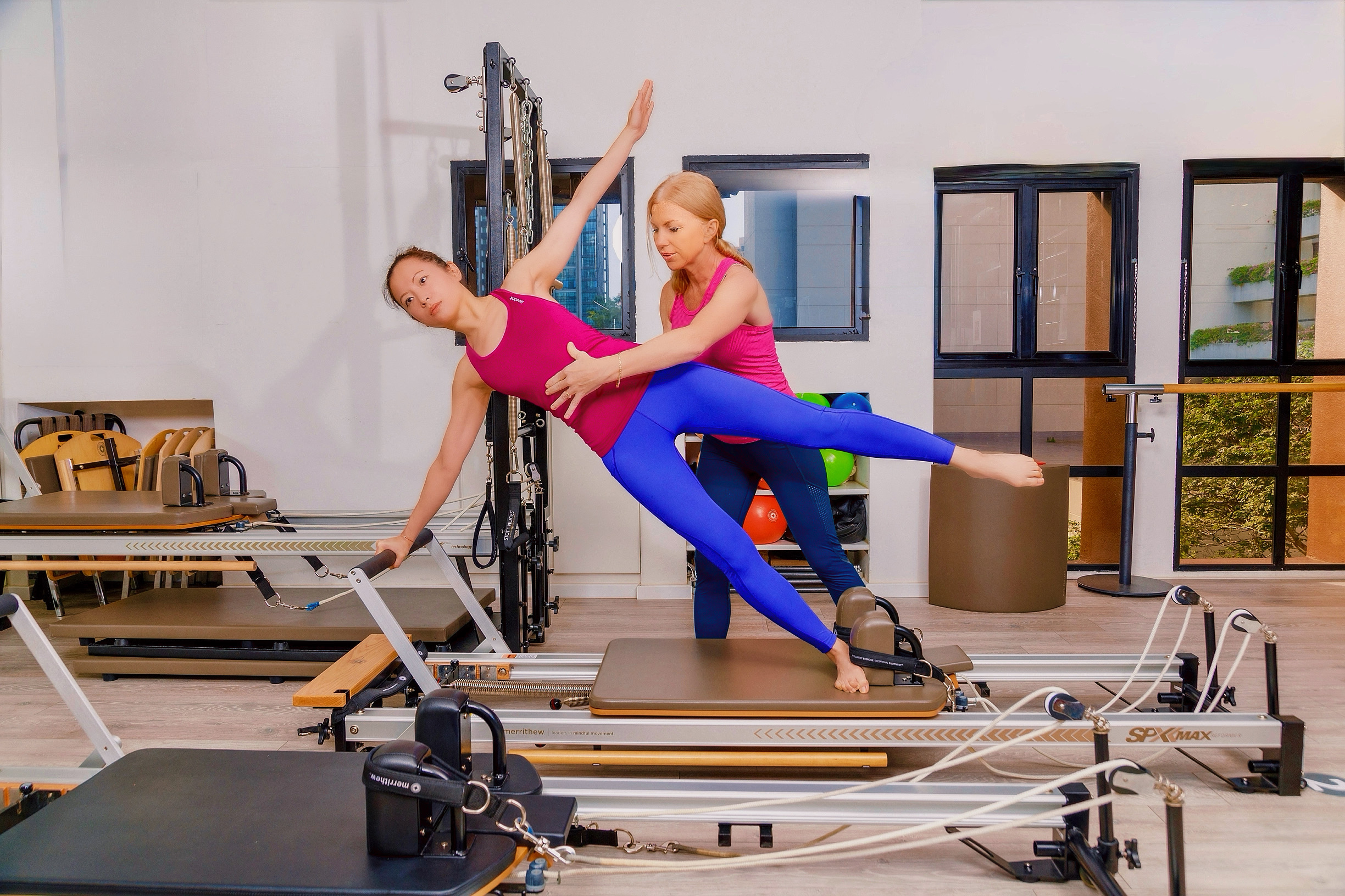 Marina Goddu teaching Pilates
