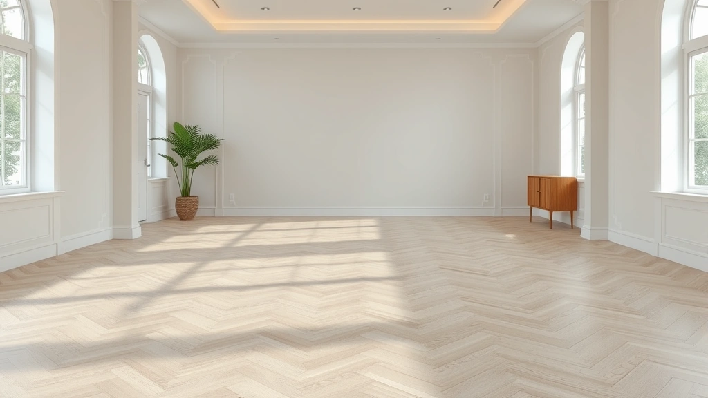 Flooring installation in a modern living room in Lombard, IL.