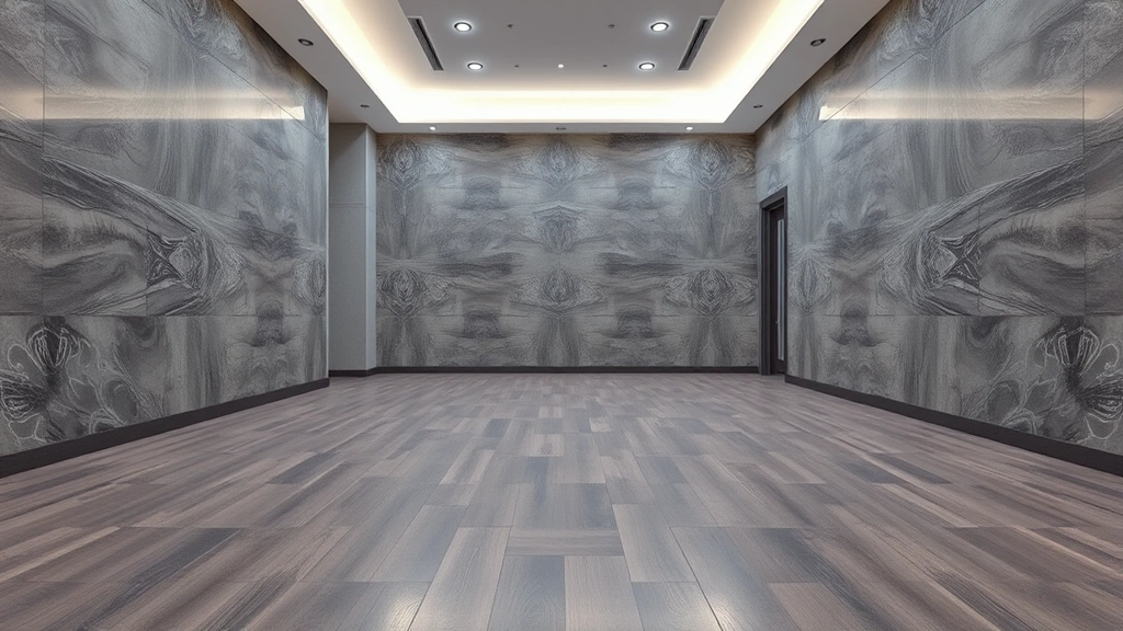 Flooring options displayed in a showroom in Addison, IL.