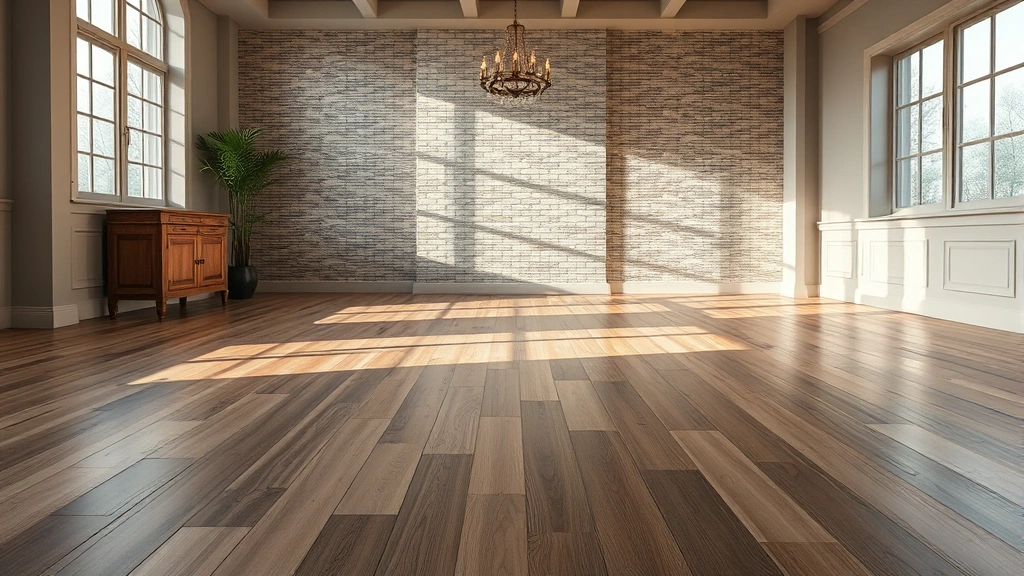Flooring options displayed in a showroom in Montgomery, IL.