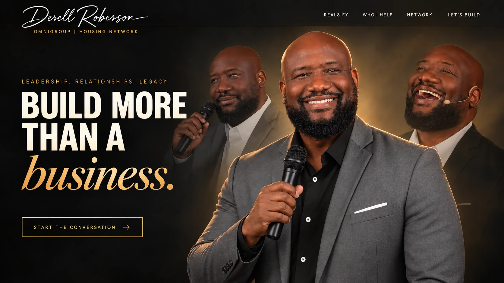 Derell Roberson — leadership, relationships, legacy. Build more than a business.