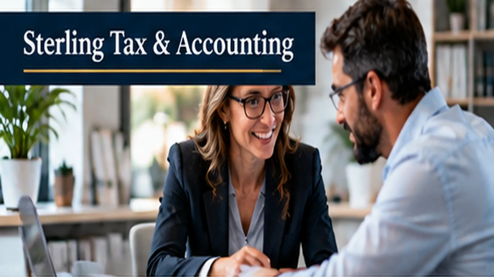 Illustrative AI-generated scene for the Sterling Tax & Accounting case study