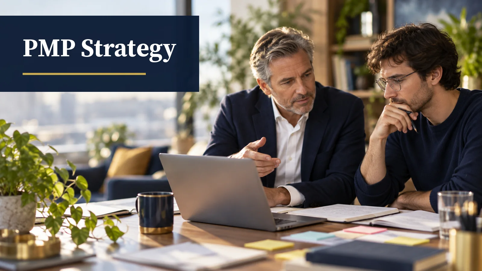 Illustrative AI-generated scene for the PMP Strategy case study