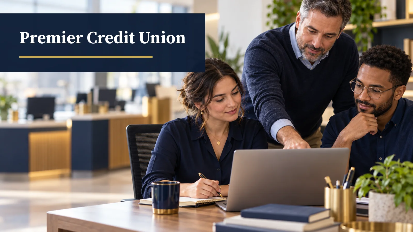 Illustrative AI-generated scene for the Premier Credit Union case study