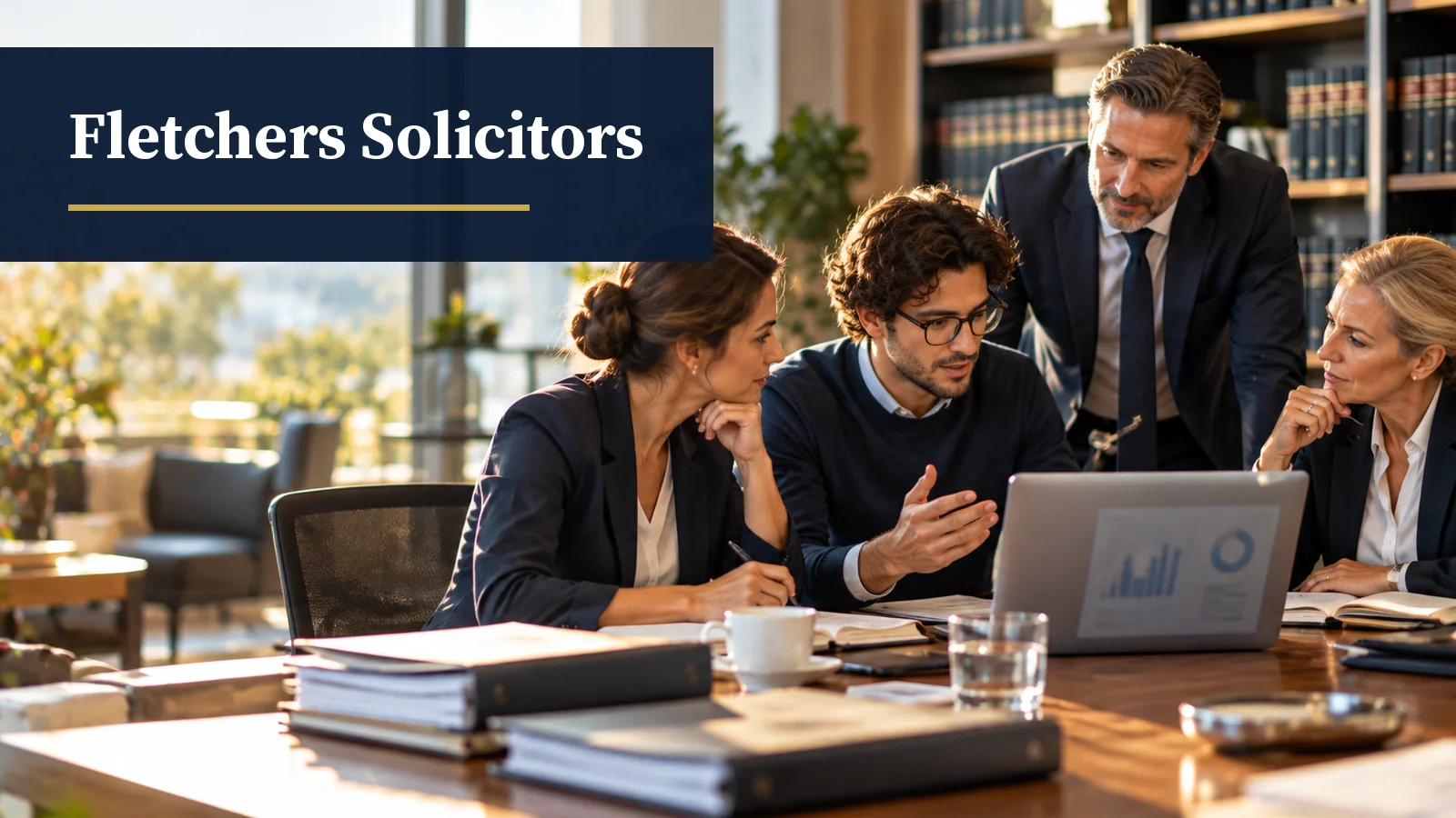 Illustrative AI-generated scene for the Fletchers Solicitors case study