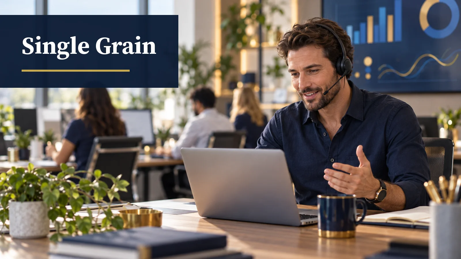 Illustrative AI-generated scene for the Single Grain case study