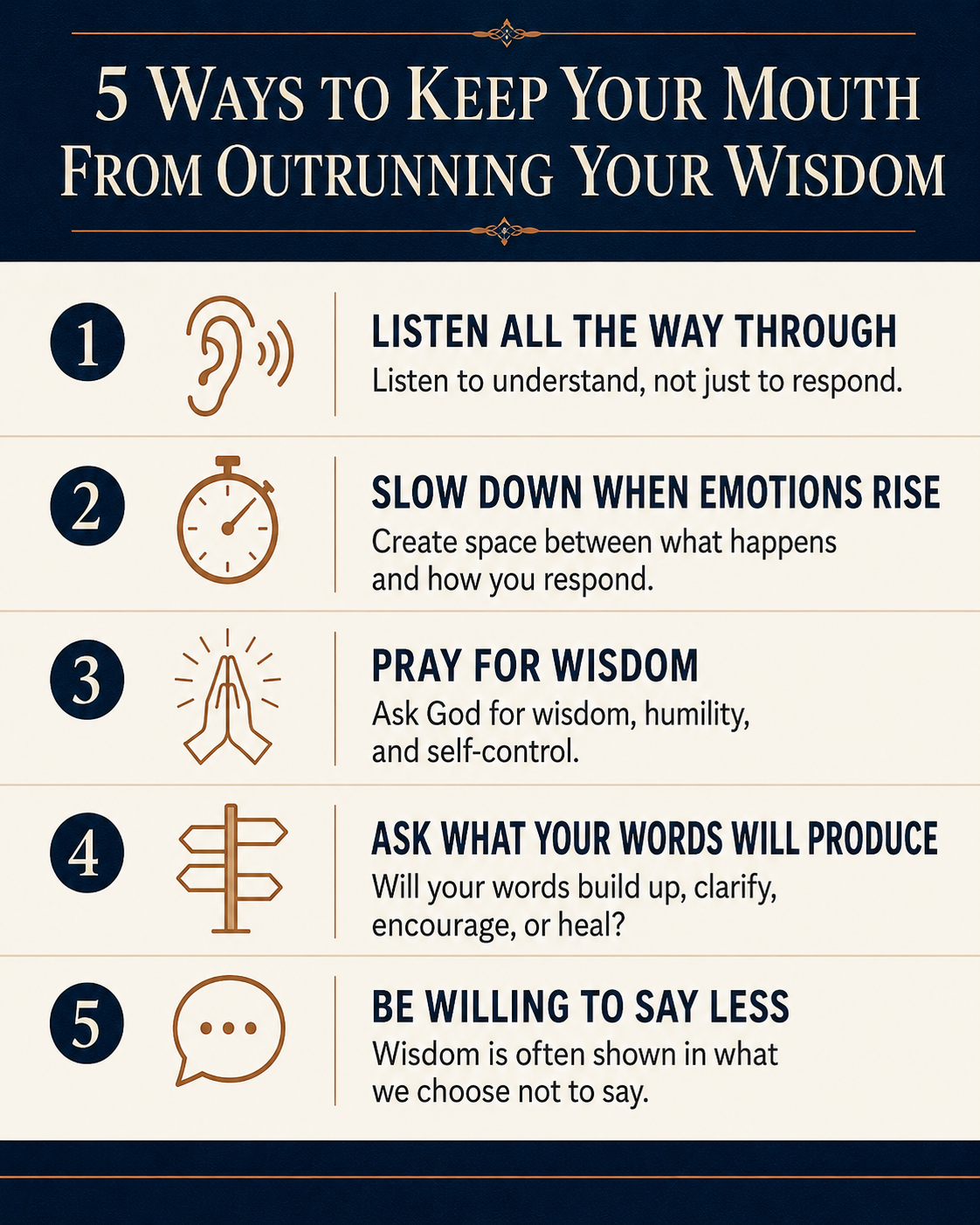 5 ways to keep your mouth from outrunning your wisdom 5 ways to keep your mouth from outrunning your wisdom