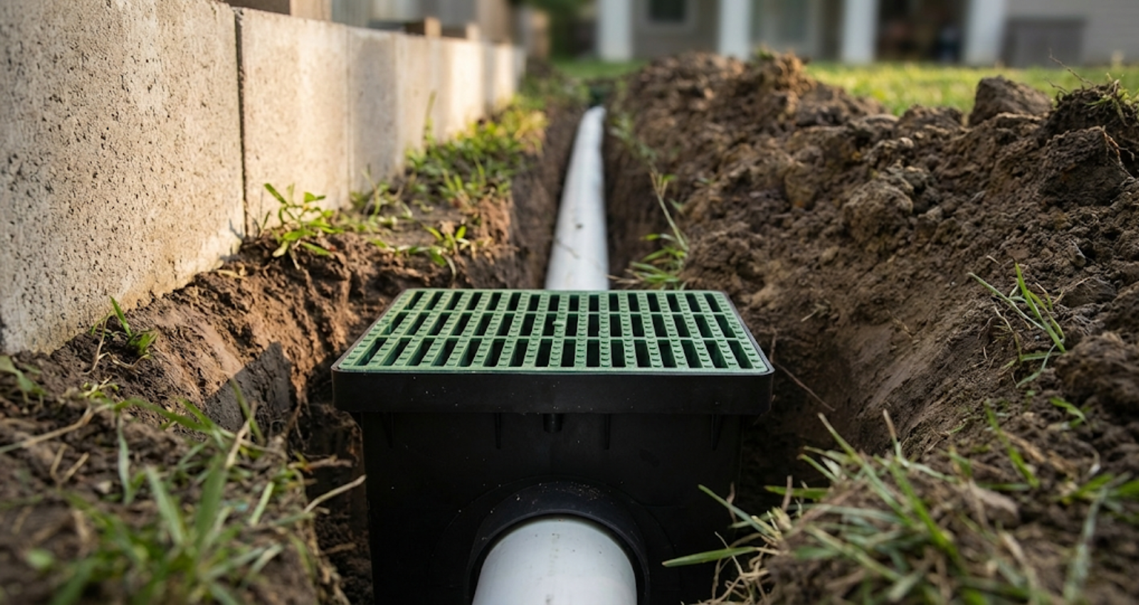French Drain Installation for Foundation Protection