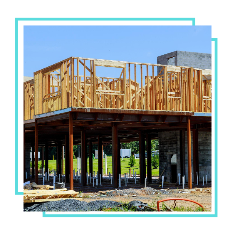 Commercial contractor reviewing a business construction space 