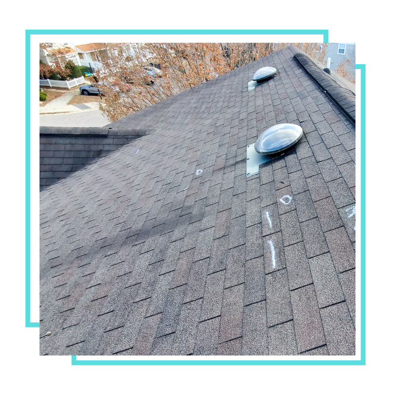 Shingle repair by a roofing team in Centreville, VA