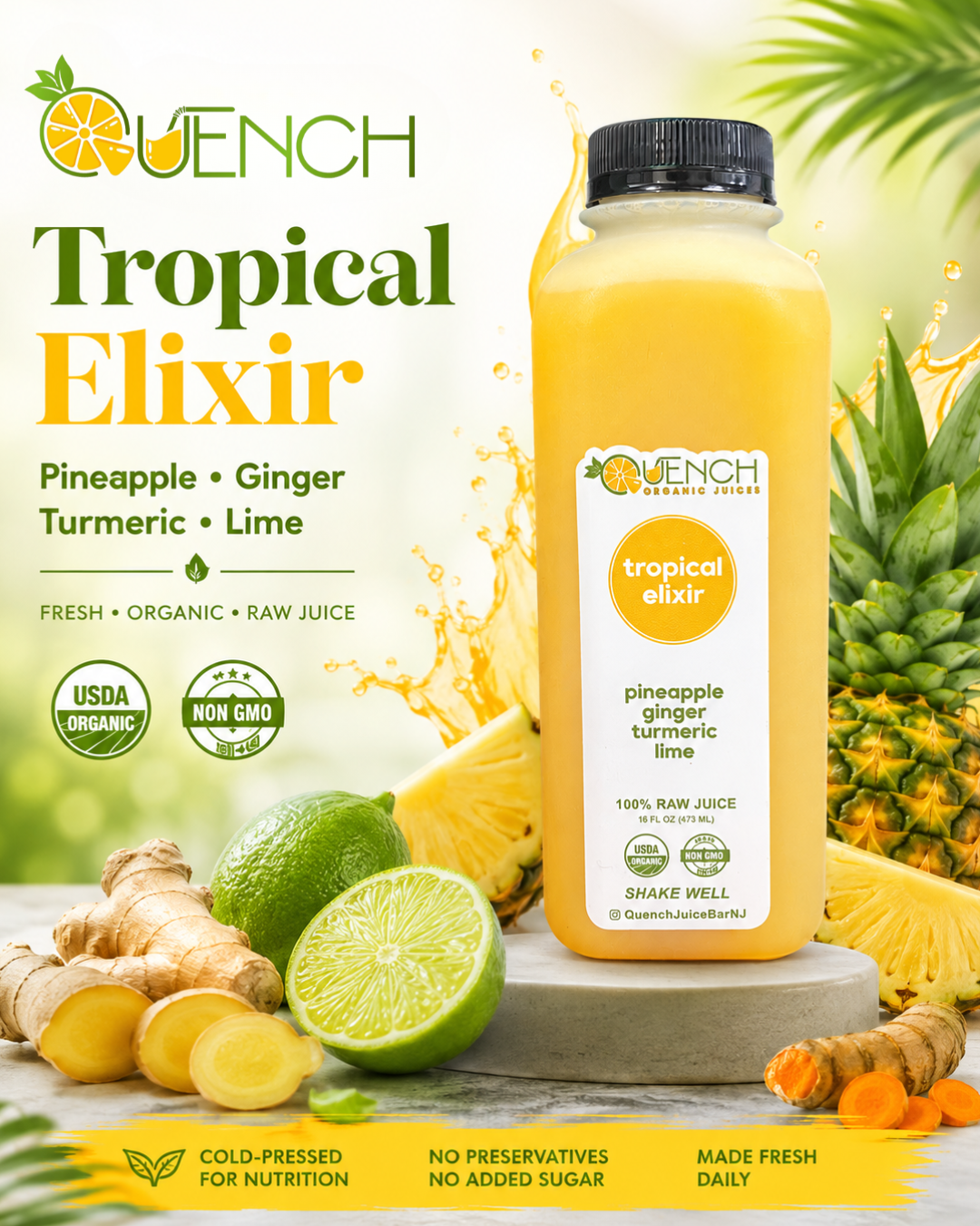 Fresh organic juice