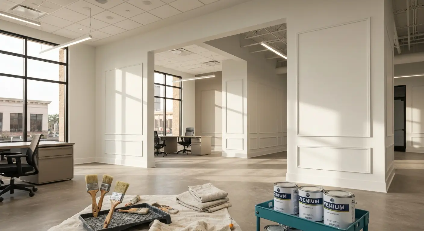 Commercial interior painting project