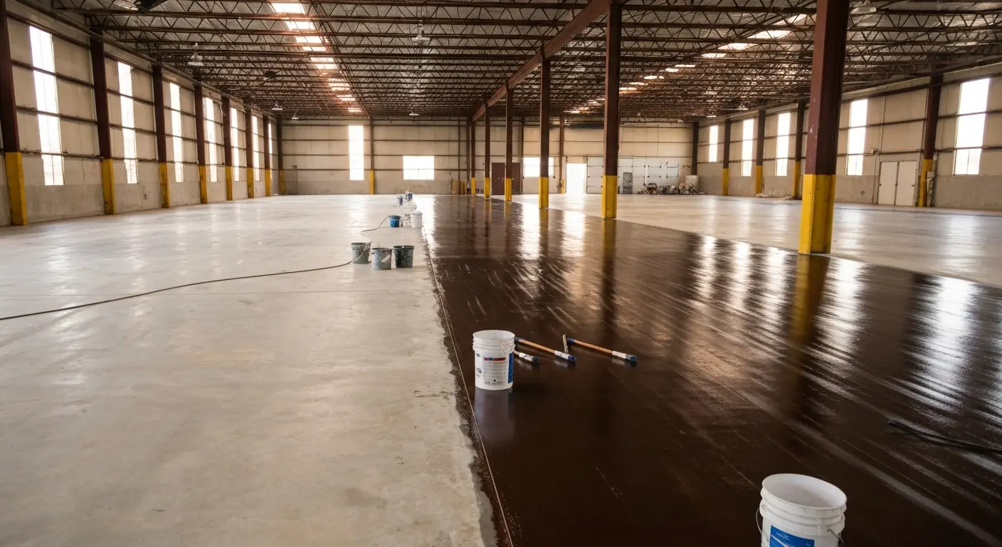 Floor coating application