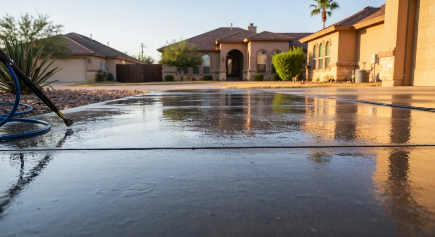 Driveway cleaning project