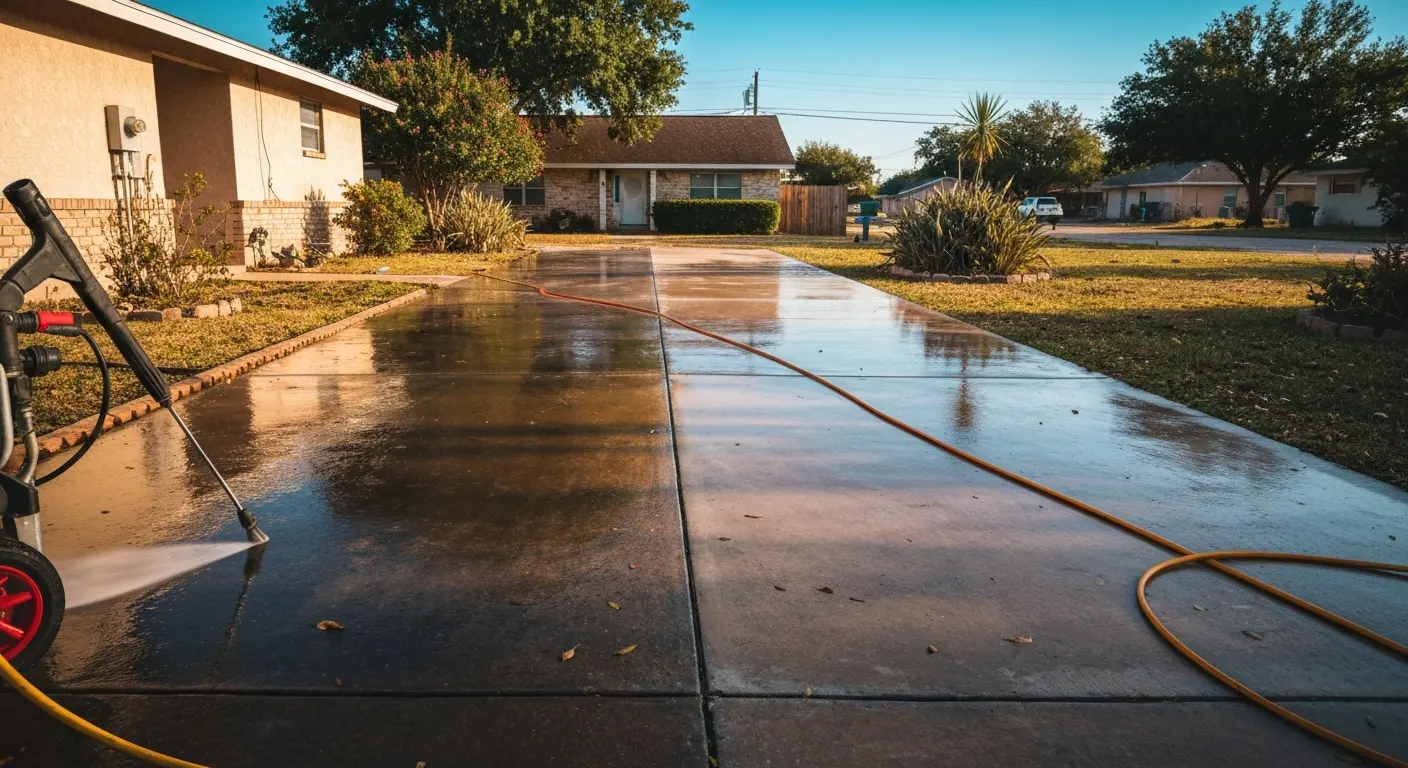 Pressure washing service