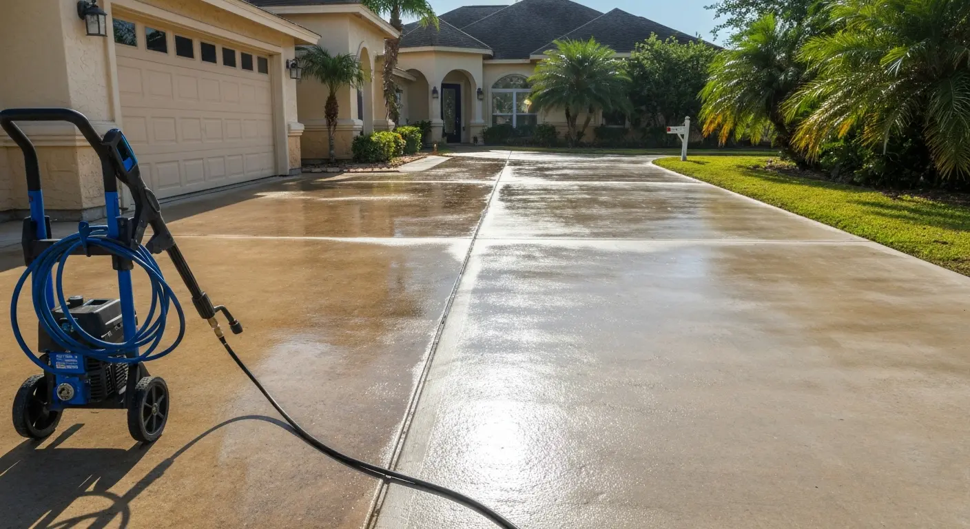 Pressure washing