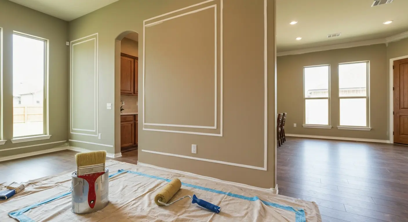 Residential interior painting project