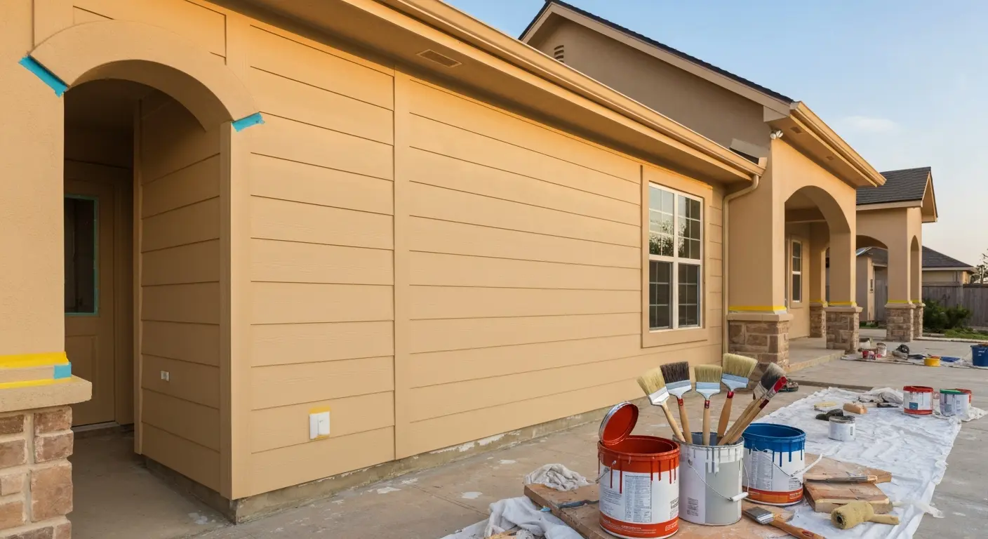 Residential exterior painting project