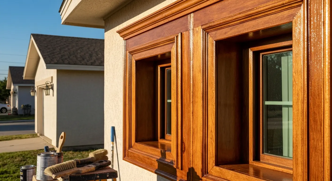 Wood repair and texturing in Pharr