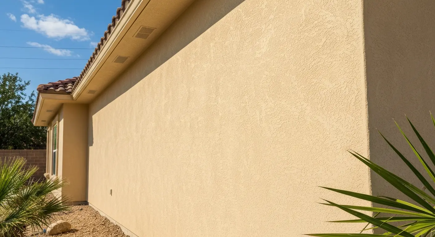 Exterior stucco painting
