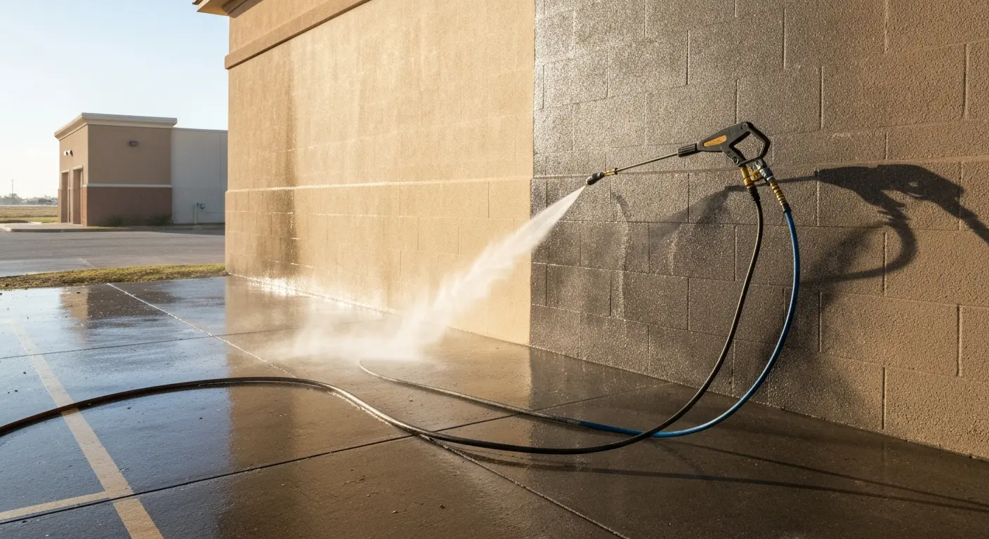 Pressure washing project