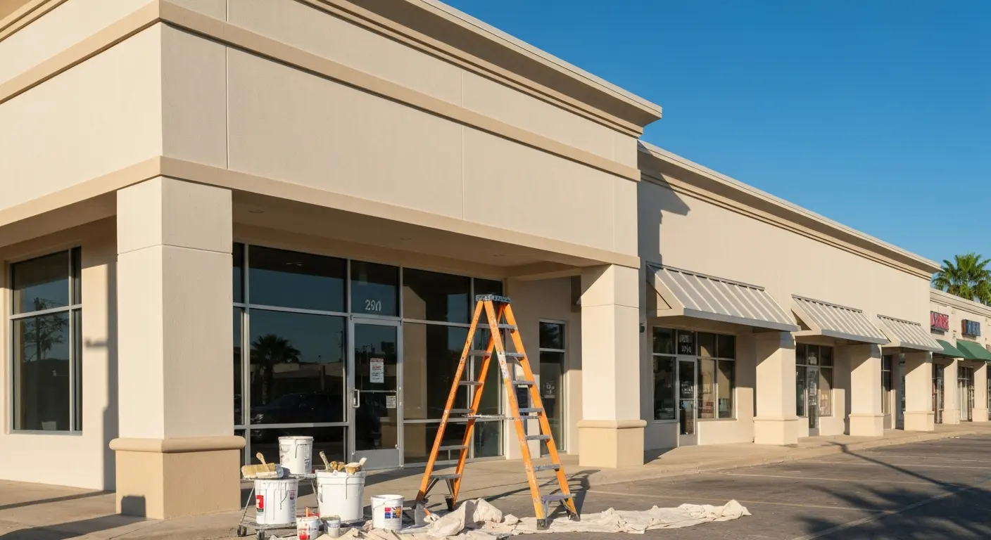Commercial exterior painting