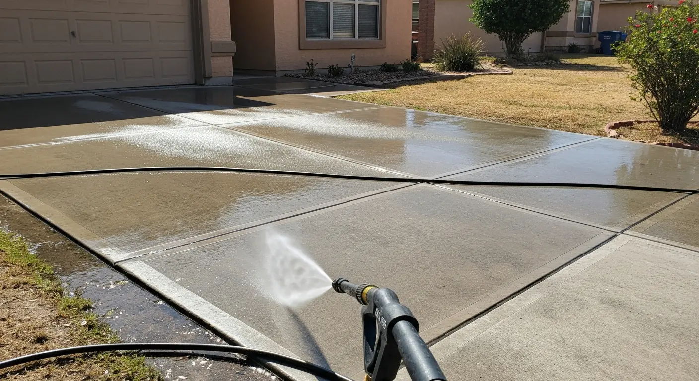 Driveway power washing service