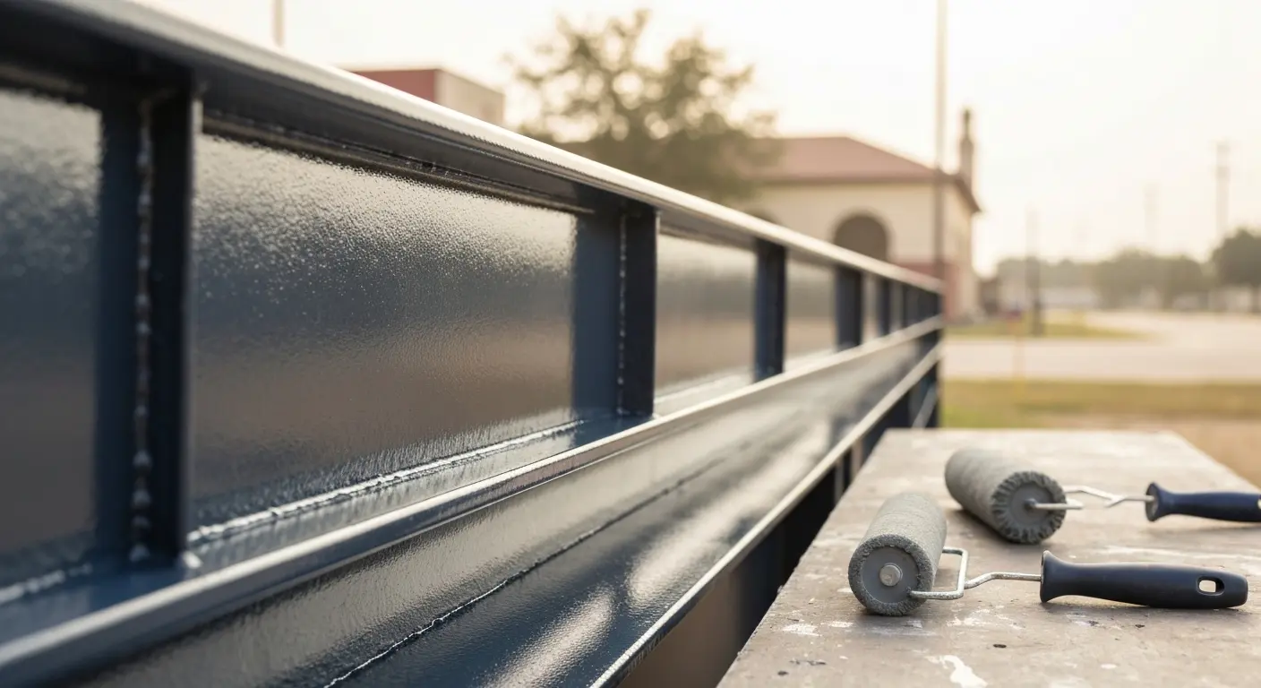 Metal structure painting