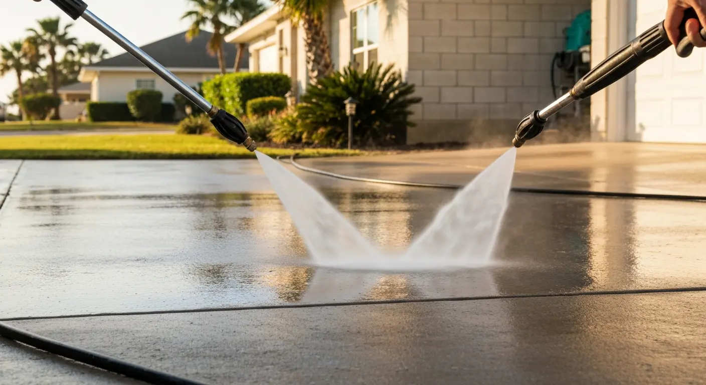 Pressure washing service