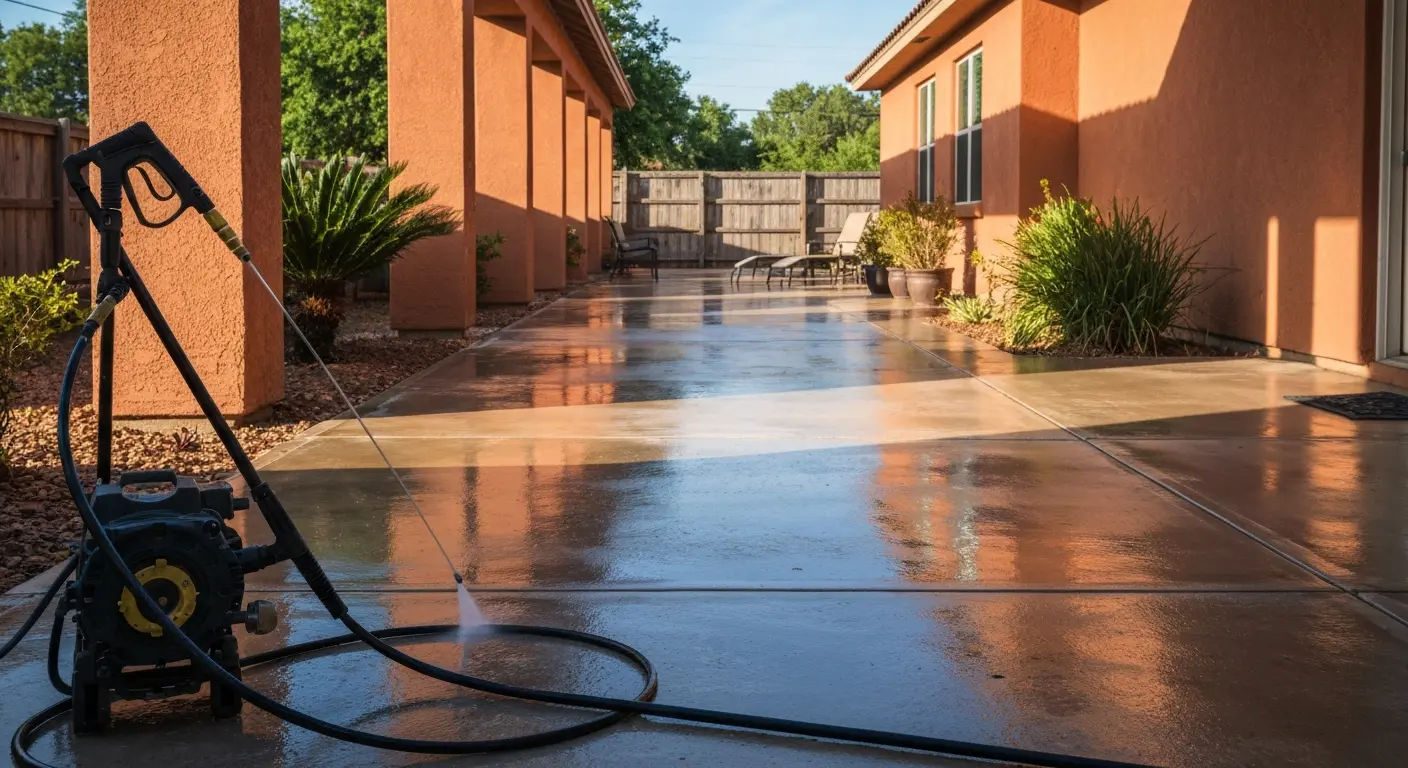 Patio power washing service