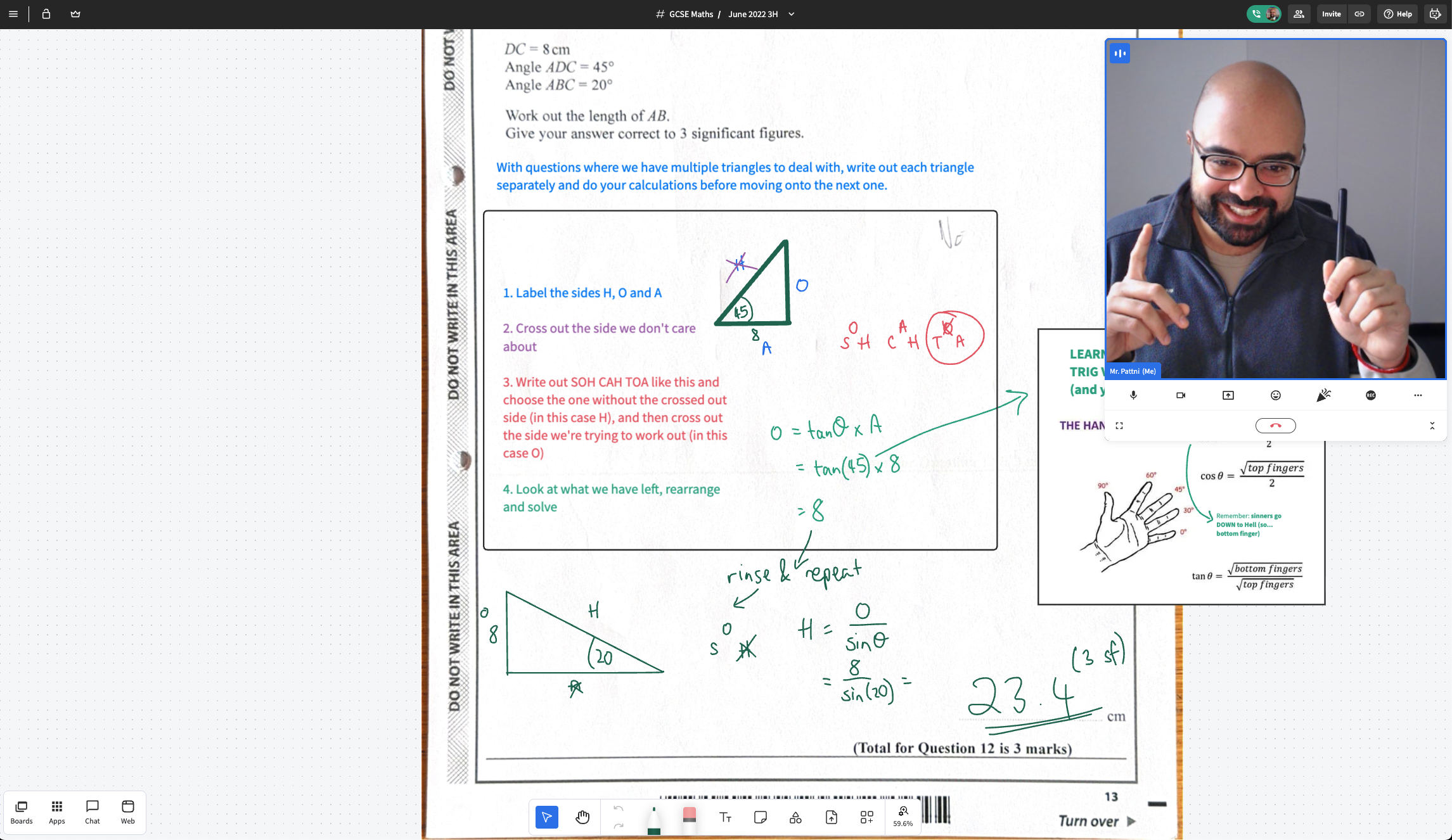 Live GCSE Maths session