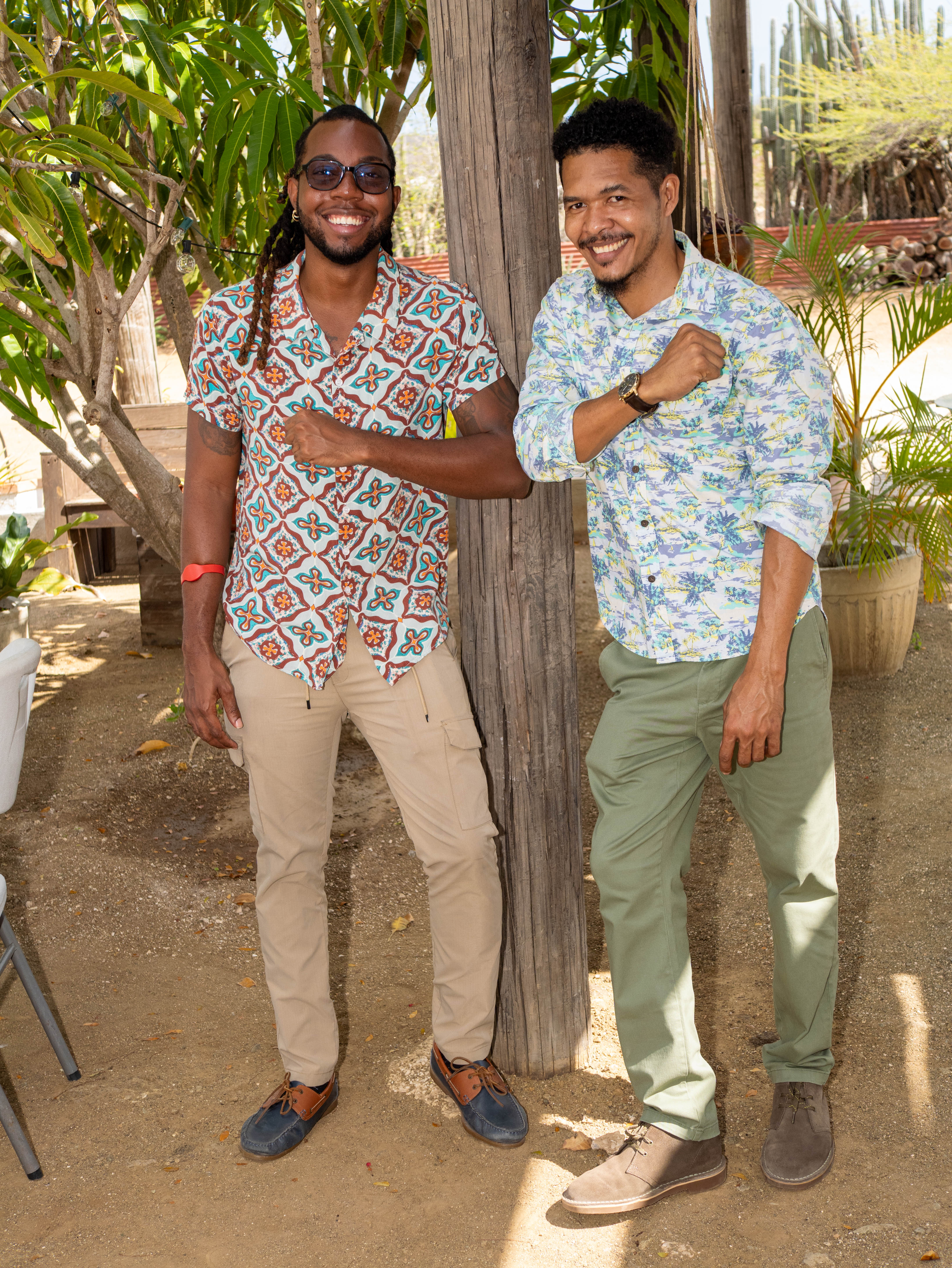 Britton Wright and Akeem Chandler-Prescod together in Curaçao