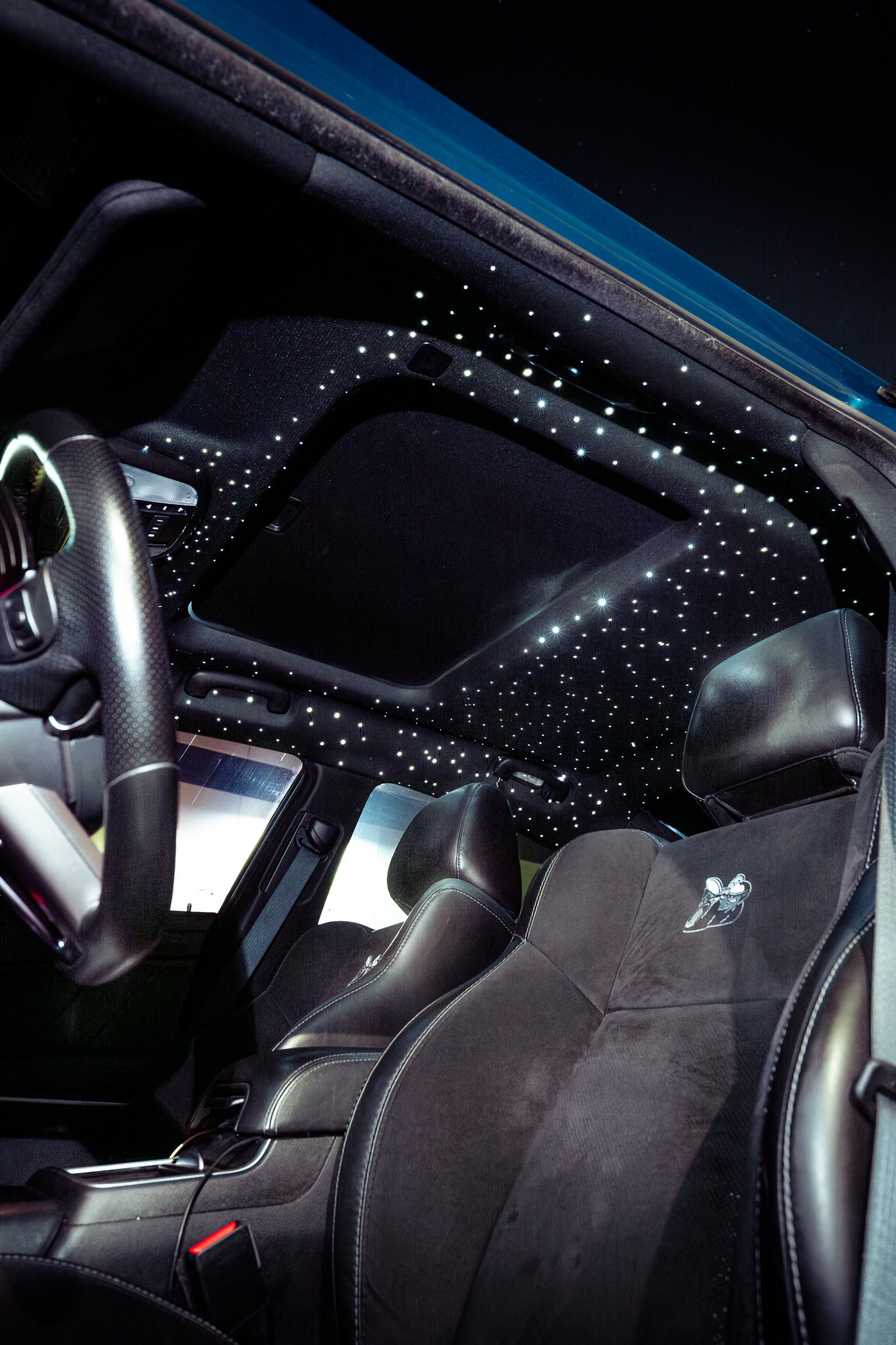Finished custom starlight headliner by Interstellar Interiors