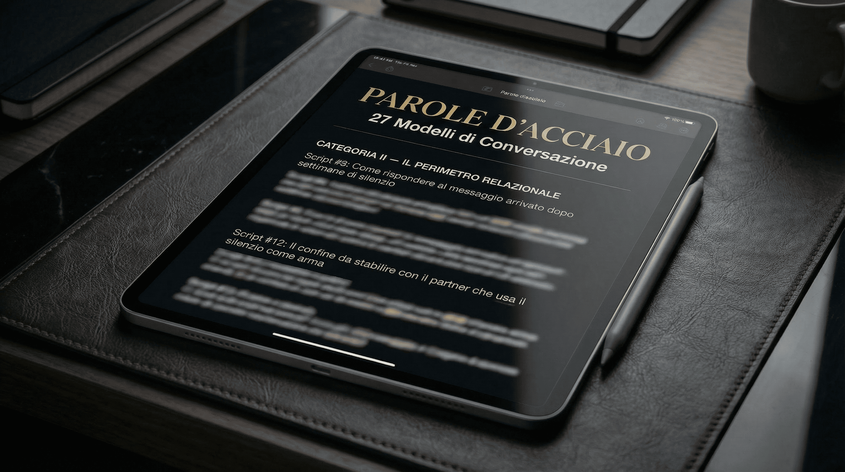 PAROLE D'ACCIAIO — mockup