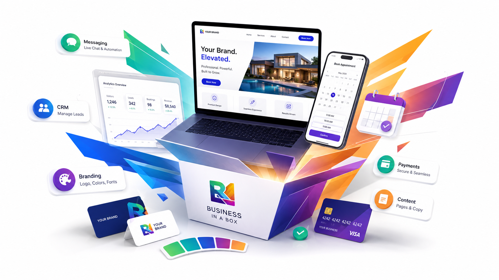 Business in a Box launch system