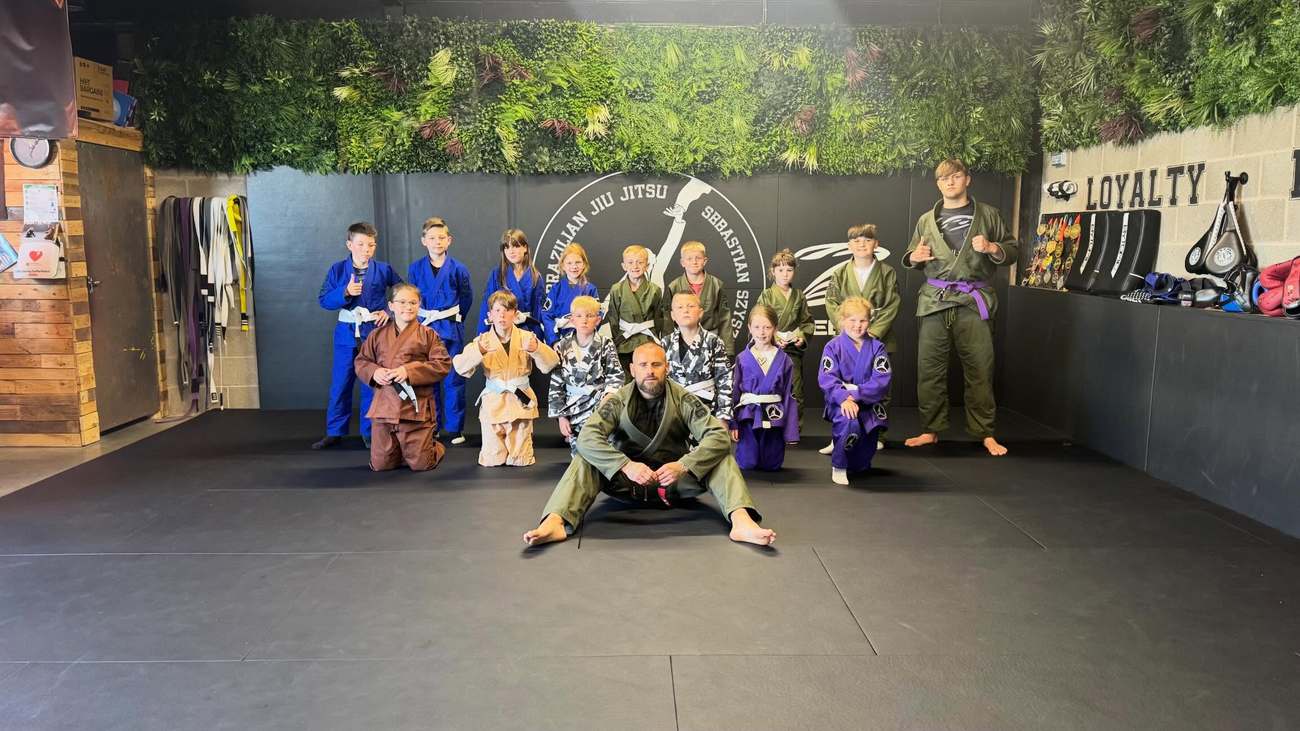 Kids BJJ class at SPG