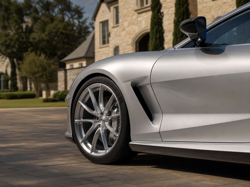 Mobile car detailing at a Westlake, TX home