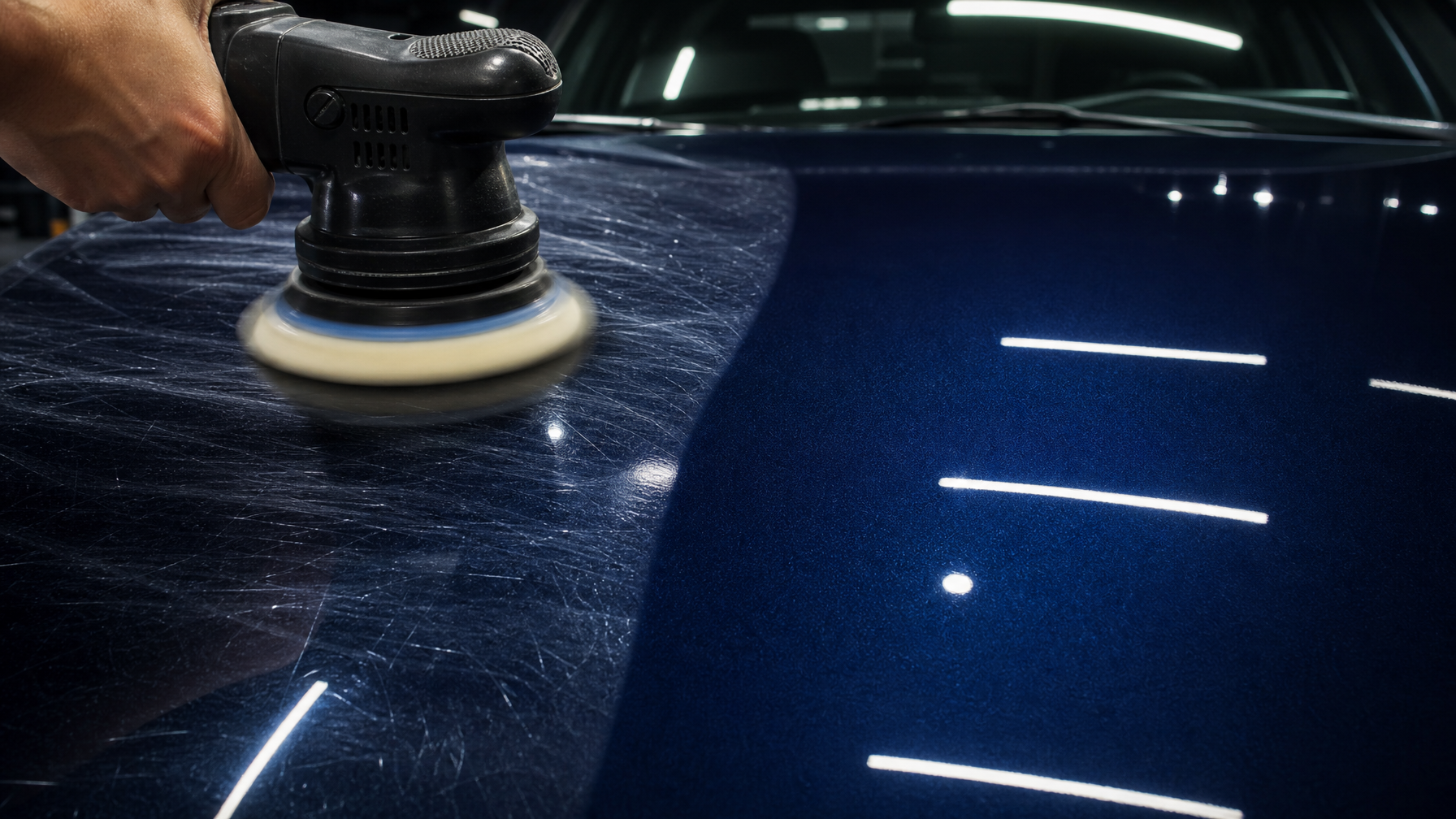 Paint correction machine polishing Dallas Fort Worth