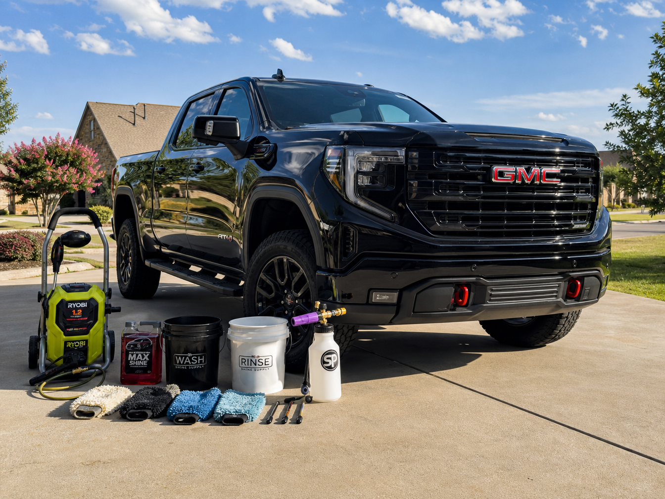 Mobile exterior detailing service at customer location in Fort Worth, TX