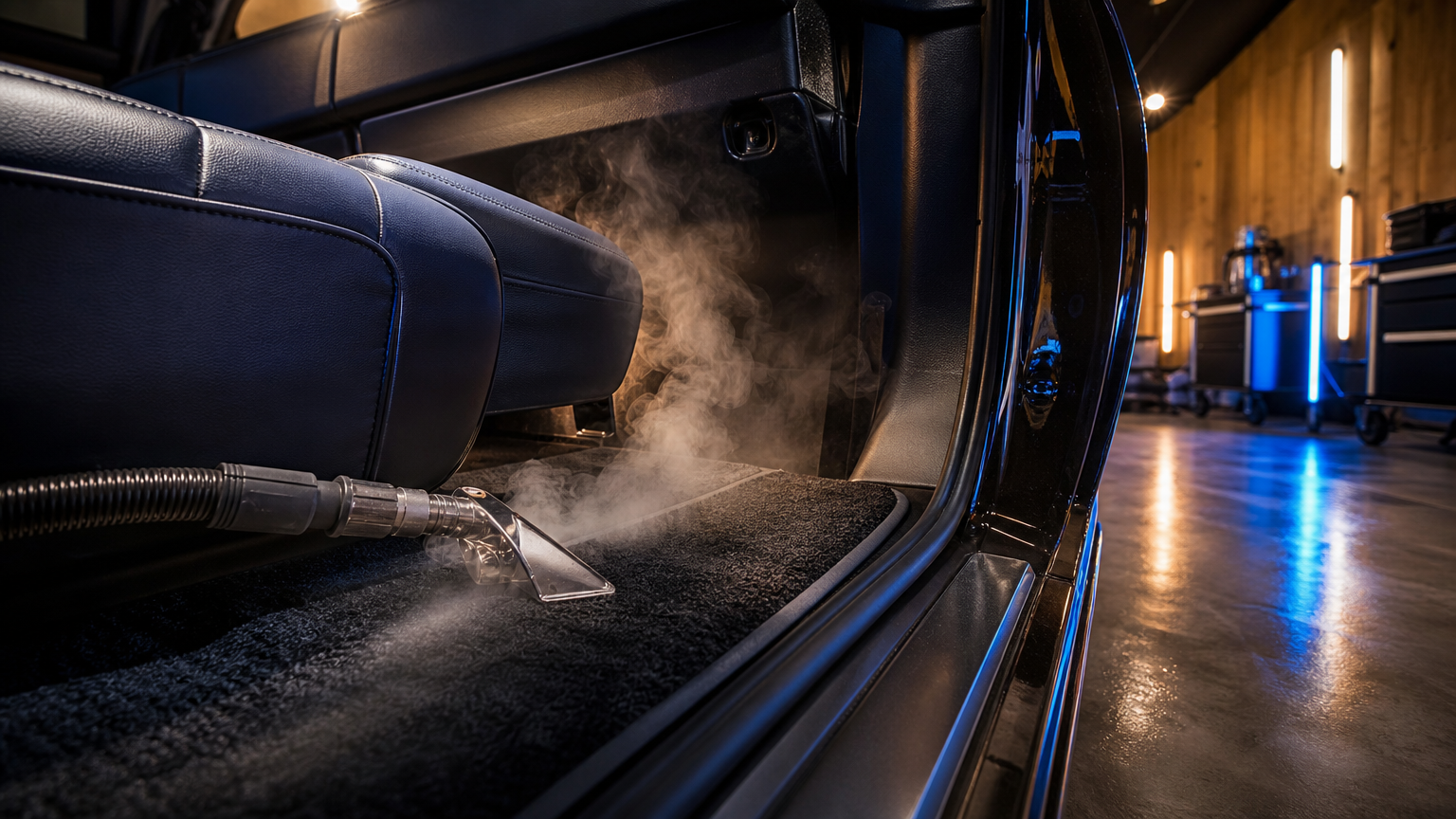 Car mold removal — steam cleaning carpet and seats by My Detail Guys Fort Worth