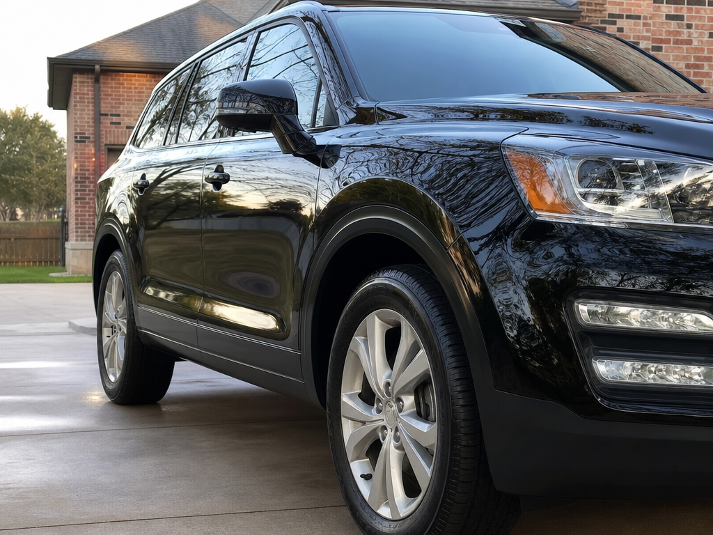 Mobile car detailing at a home in Hurst, TX
