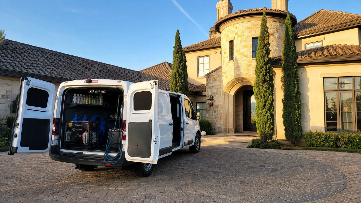 My Detail Guys mobile detailing unit working on a vehicle in Southlake, TX