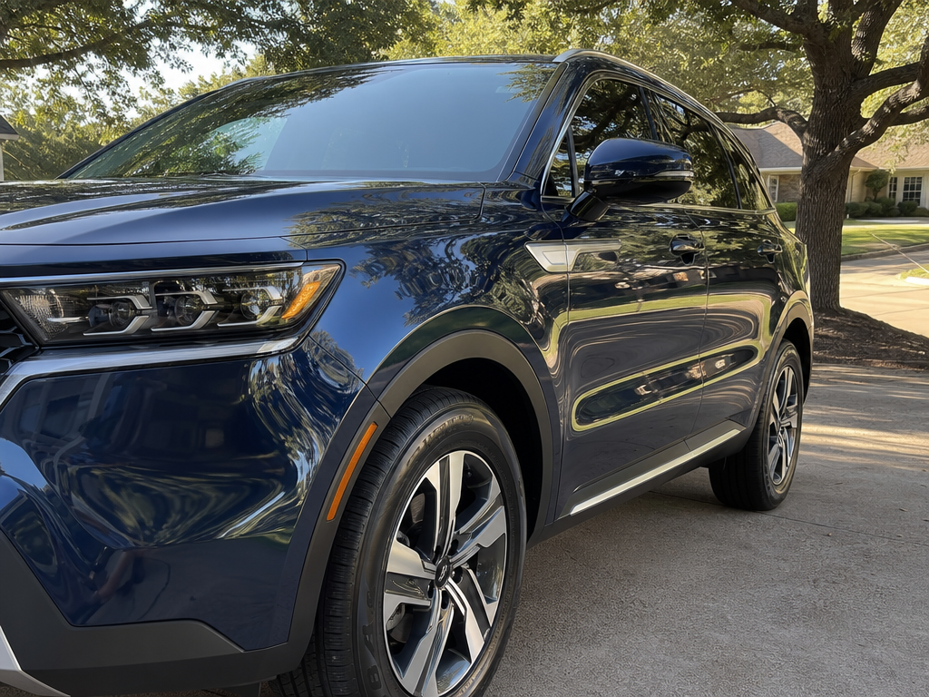 My Detail Guys technician detailing a vehicle on-site in Grapevine, TX
