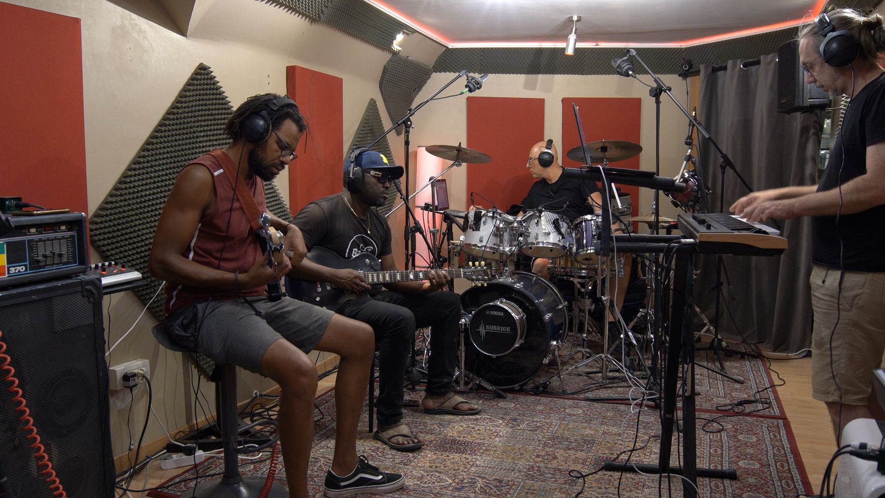 Artikal Band en session d'enregistrement au Studio AMTP