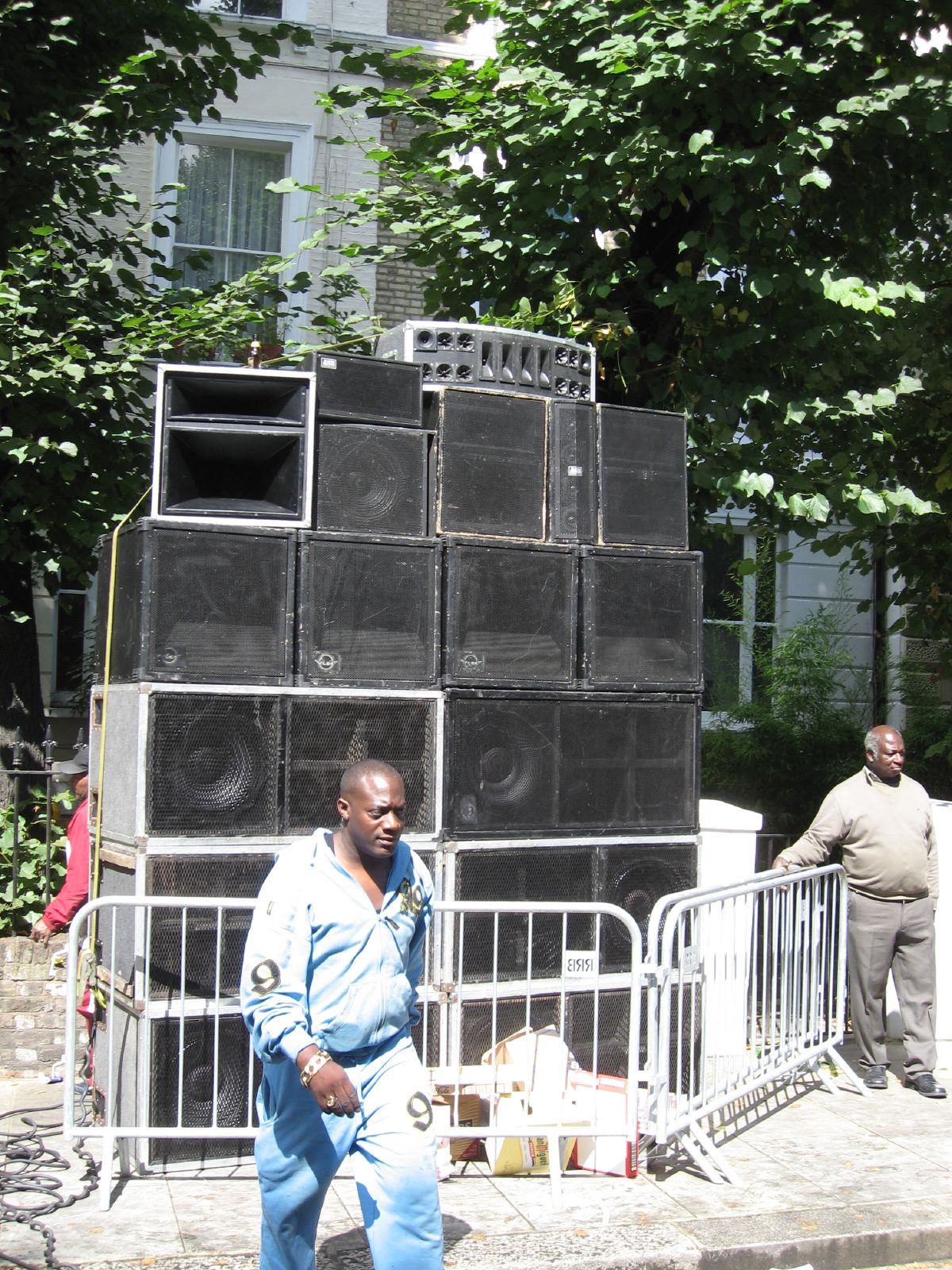 Un sound system au carnaval de Notting Hill, Londres