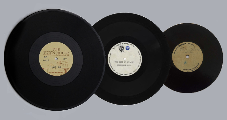 Acétates de différents formats : le support sur lequel se grave un dubplate